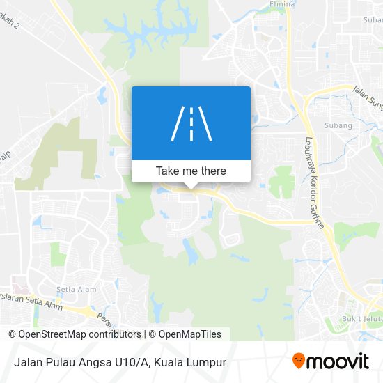 Jalan Pulau Angsa U10/A map