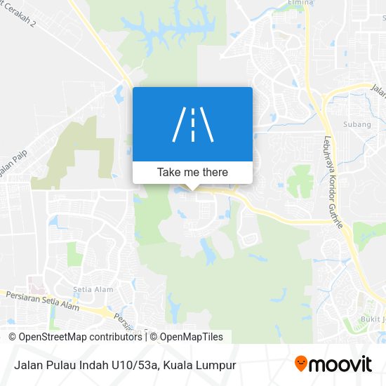Jalan Pulau Indah U10/53a map
