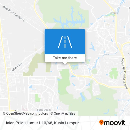 Jalan Pulau Lumut U10/68 map