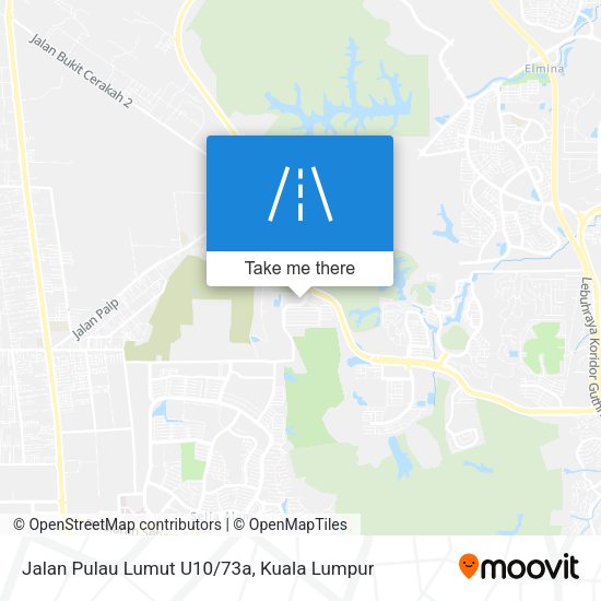 Peta Jalan Pulau Lumut U10/73a
