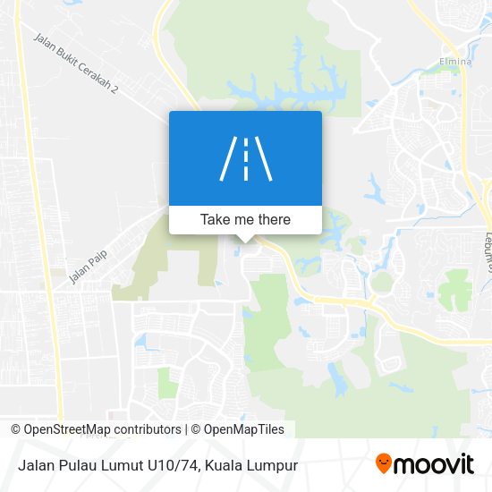 Jalan Pulau Lumut U10/74 map