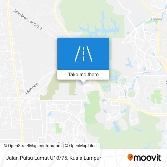 Peta Jalan Pulau Lumut U10/75