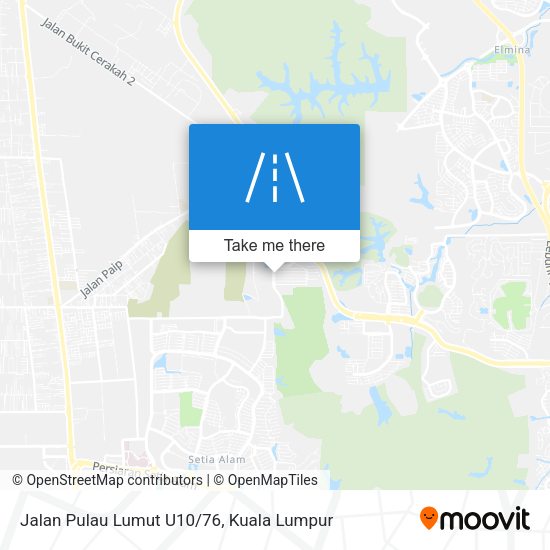 Peta Jalan Pulau Lumut U10/76