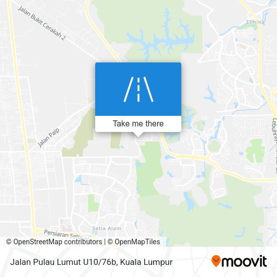 Jalan Pulau Lumut U10/76b map