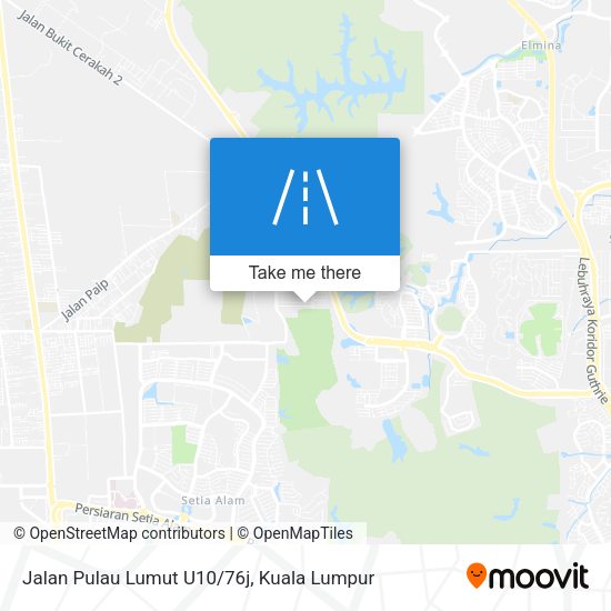 Jalan Pulau Lumut U10/76j map