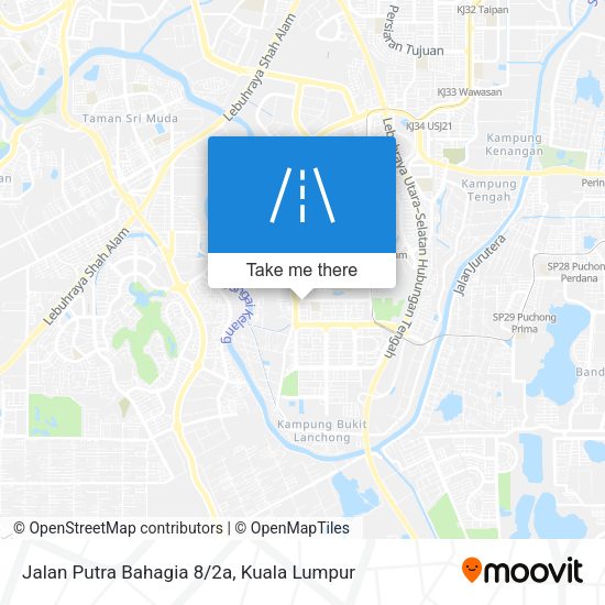 Peta Jalan Putra Bahagia 8/2a