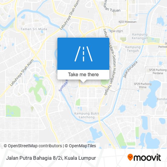 Jalan Putra Bahagia 8/2i map