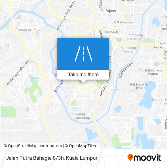 Peta Jalan Putra Bahagia 8/3h