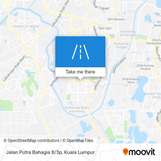 Peta Jalan Putra Bahagia 8/3p