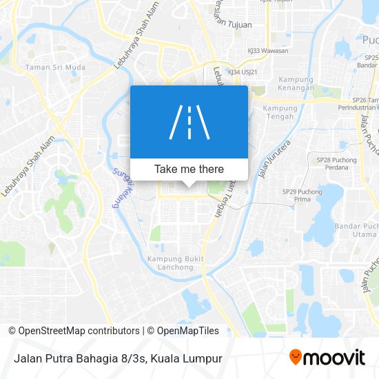 Peta Jalan Putra Bahagia 8/3s