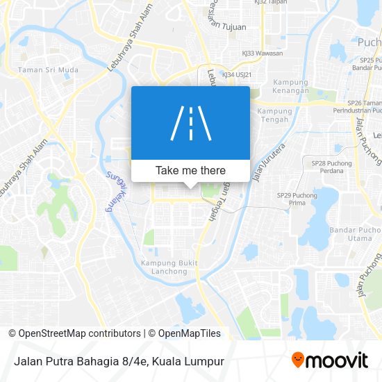 Jalan Putra Bahagia 8/4e map