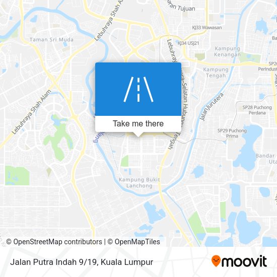 Jalan Putra Indah 9/19 map