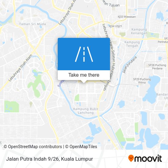 Jalan Putra Indah 9/26 map