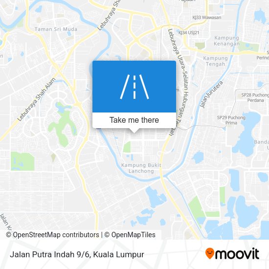 Jalan Putra Indah 9/6 map