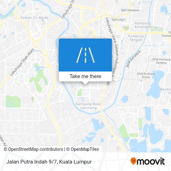 Jalan Putra Indah 9/7 map