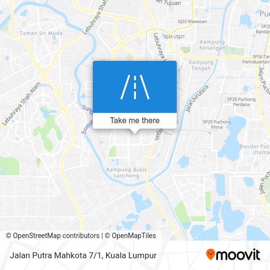 Jalan Putra Mahkota 7/1 map