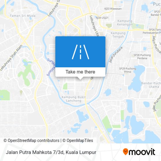 Jalan Putra Mahkota 7/3d map