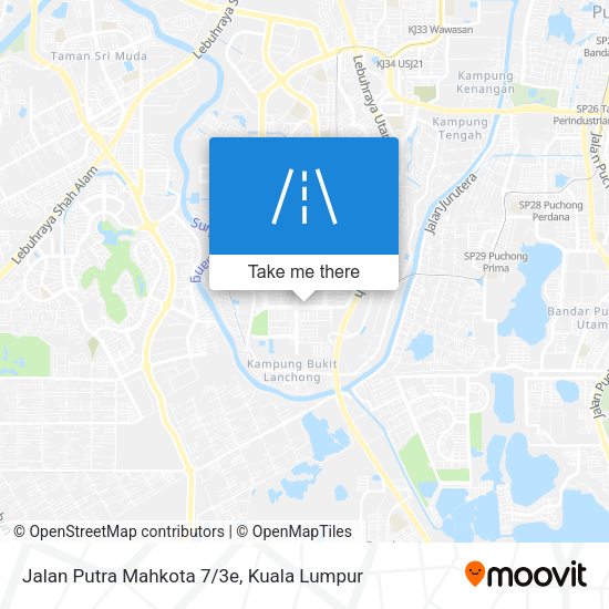 Peta Jalan Putra Mahkota 7/3e