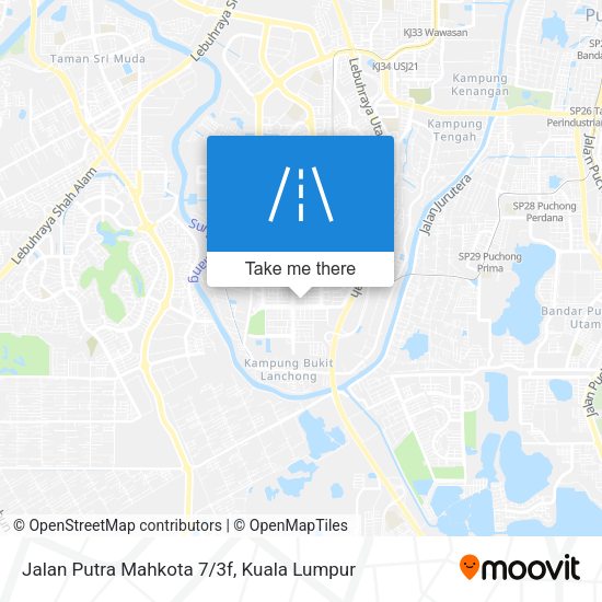 Peta Jalan Putra Mahkota 7/3f