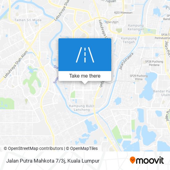 Jalan Putra Mahkota 7/3j map