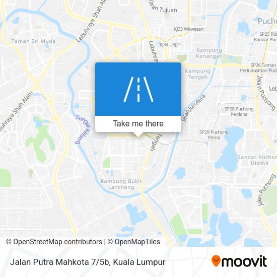 Jalan Putra Mahkota 7/5b map