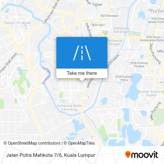 Peta Jalan Putra Mahkota 7/6