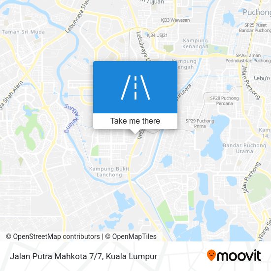 Peta Jalan Putra Mahkota 7/7