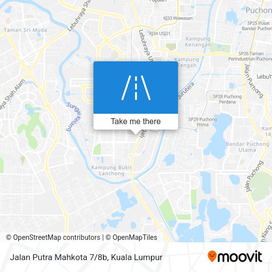 Jalan Putra Mahkota 7/8b map
