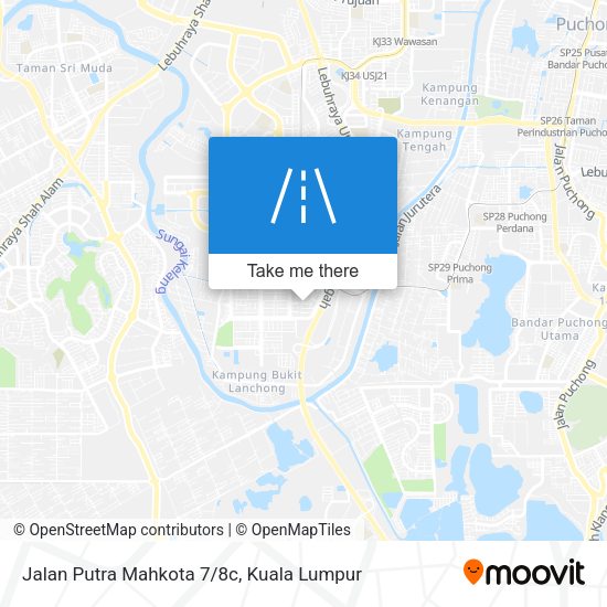 Peta Jalan Putra Mahkota 7/8c