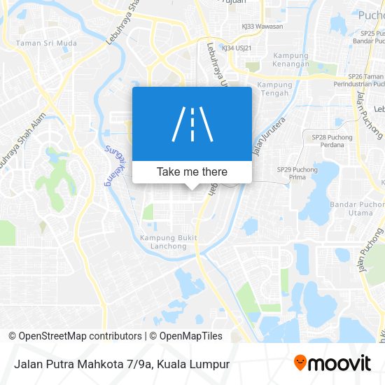 Jalan Putra Mahkota 7/9a map