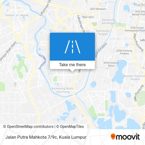 Peta Jalan Putra Mahkota 7/9c
