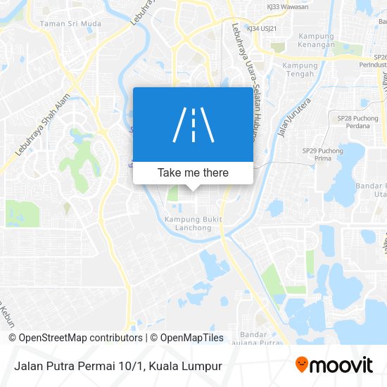 Jalan Putra Permai 10/1 map