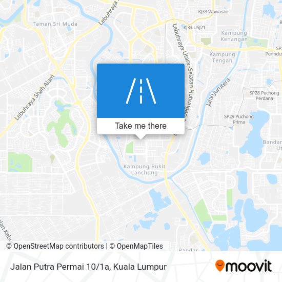 Peta Jalan Putra Permai 10/1a