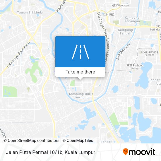 Peta Jalan Putra Permai 10/1b