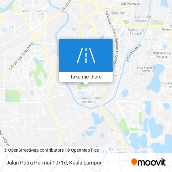 Jalan Putra Permai 10/1d map