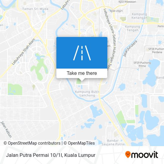 Jalan Putra Permai 10/1l map