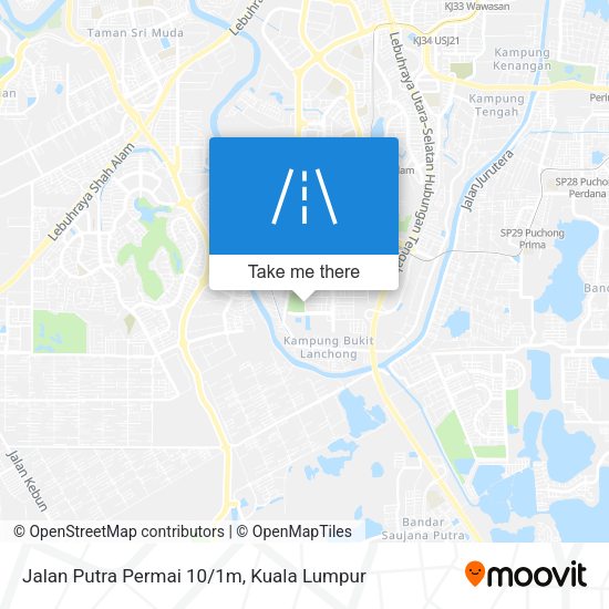 Jalan Putra Permai 10/1m map