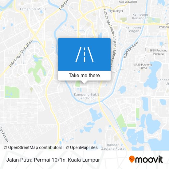 Jalan Putra Permai 10/1n map