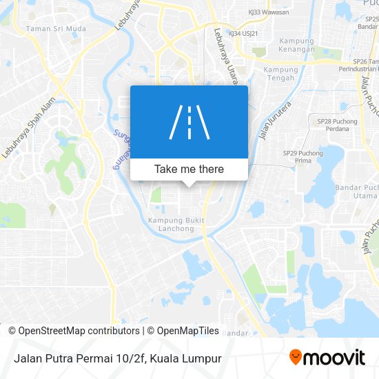 Jalan Putra Permai 10/2f map