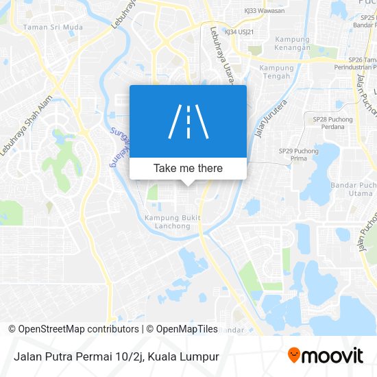 Peta Jalan Putra Permai 10/2j