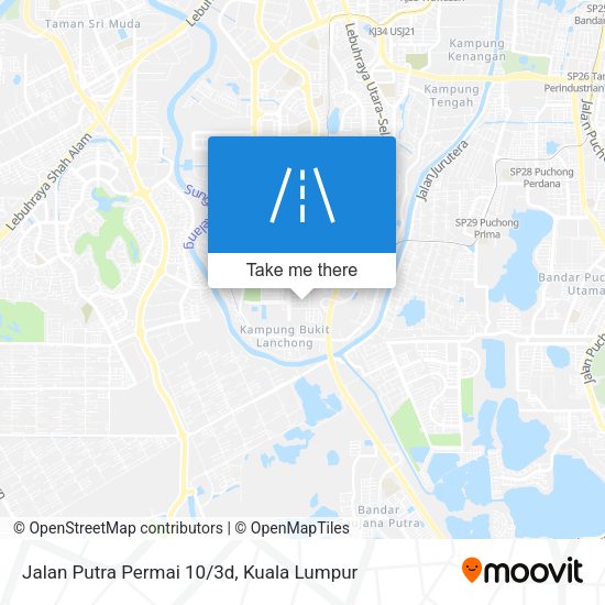 Jalan Putra Permai 10/3d map