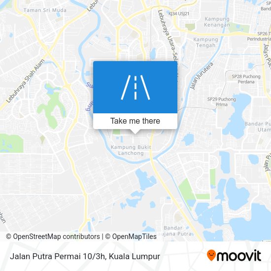 Peta Jalan Putra Permai 10/3h