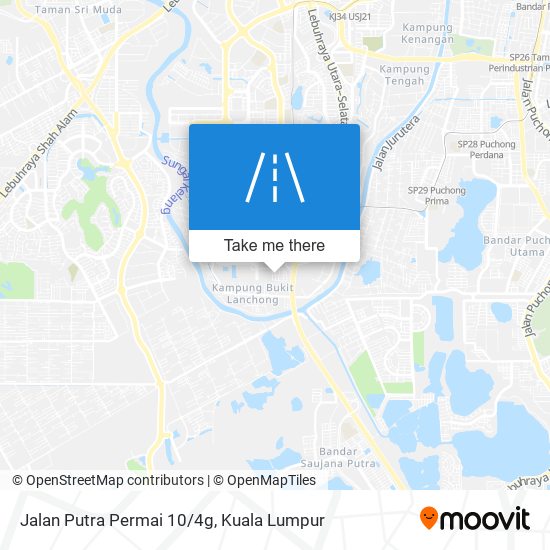 Peta Jalan Putra Permai 10/4g