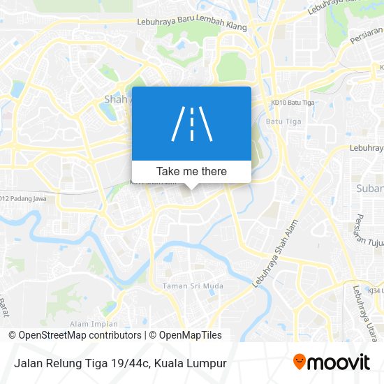 Jalan Relung Tiga 19/44c map
