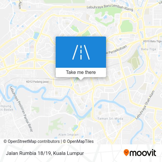 Jalan Rumbia 18/19 map