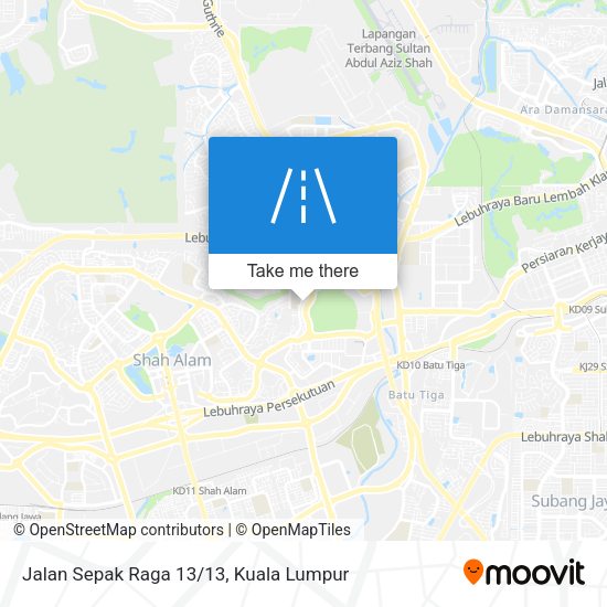 Peta Jalan Sepak Raga 13/13
