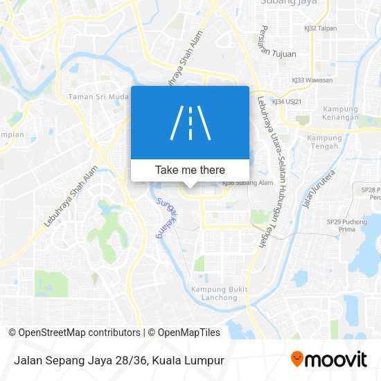Jalan Sepang Jaya 28/36 map