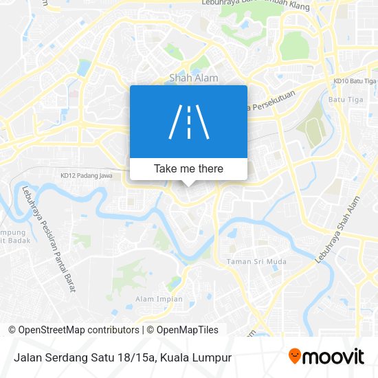 Jalan Serdang Satu 18/15a map