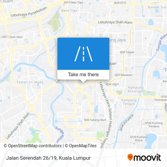 Jalan Serendah 26/19 map