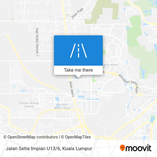 Jalan Setia Impian U13/6 map